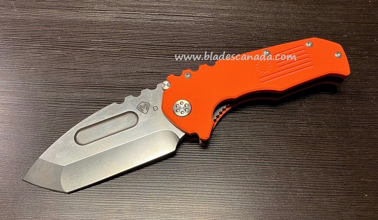(Discontinued) Medford Praetorian Production Folding Knife, D2 Tanto, G10 Orange