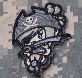 Mil-Spec Monkey Patch - Pirate Girl - Click Image to Close
