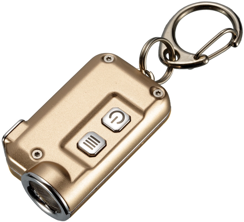 Nitecore TINI Mini Rechargeable Keychain Light 380 Lumens- Gold