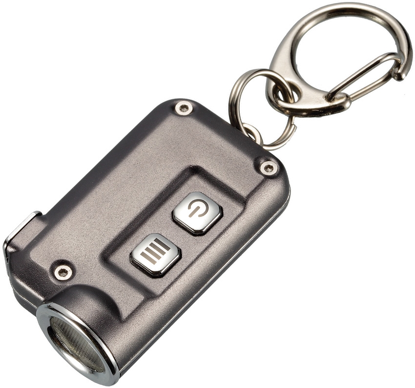 Nitecore TINI Mini Rechargeable Keychain Light 380 Lumens- Grey - Click Image to Close