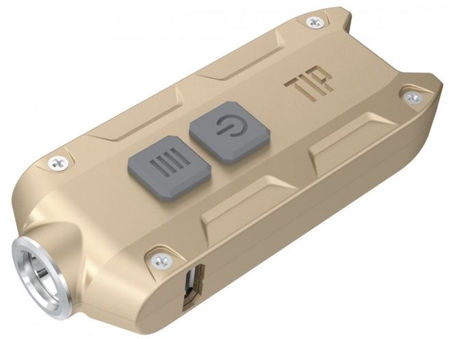 Nitecore TIP LED Rechargeable Keylight, Gold - 360 Lumens