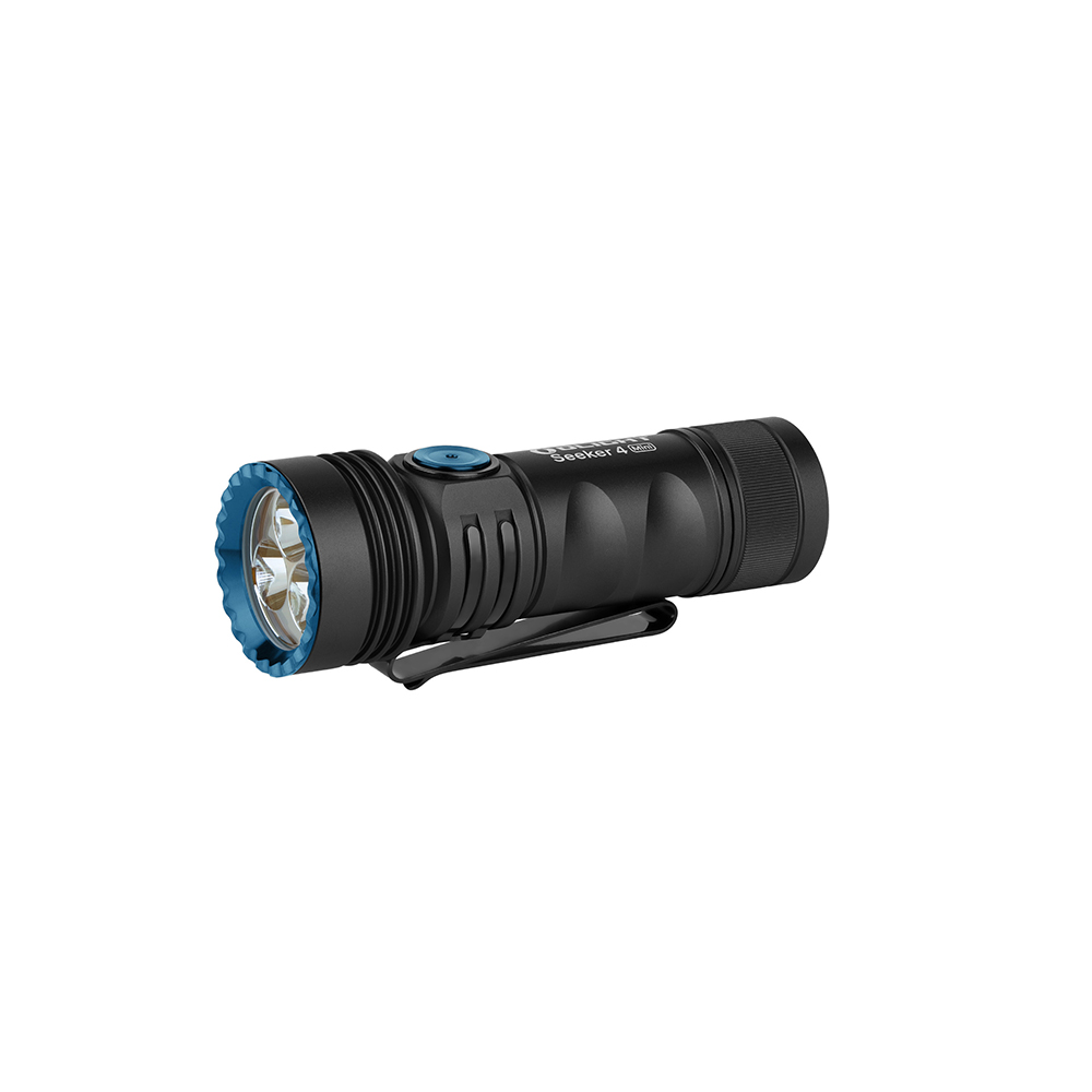 Olight Seeker 4 Mini EDC Flashlight, Cool White, UV - 1200 Lumens