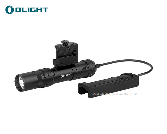 Olight Odin GL Mini Rail Mounted Tactical Flashlight, Black with GL Beam, 1,000 Lumens