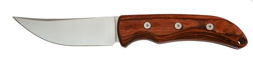 OKC Robeson Heirloom Hunter Fixed Blade Knife, D2 Trailing Point, Leather Sheath, 8172