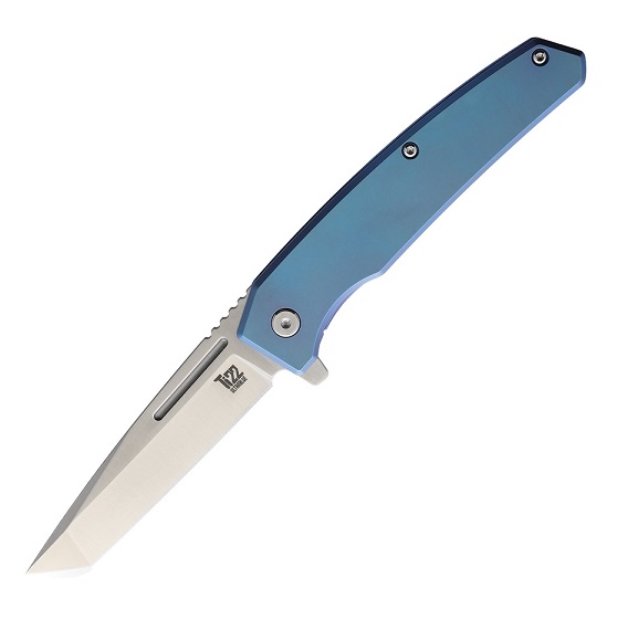 OKC Ti 22 Ultrablue Folding Knife, AUS 8, Titanium Handle, 9800
