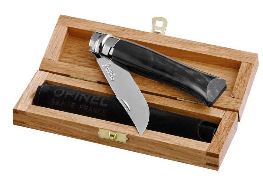 Opinel No.8 Horn with Wooden Box, OP00980