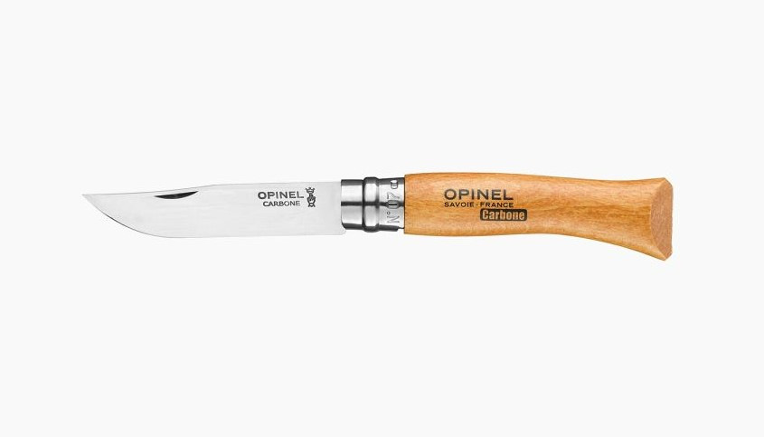 Opinel No.7 Carbon Steel - Beechwood - Click Image to Close