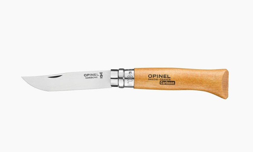 Opinel No.8 Carbon Steel - Beechwood - Click Image to Close