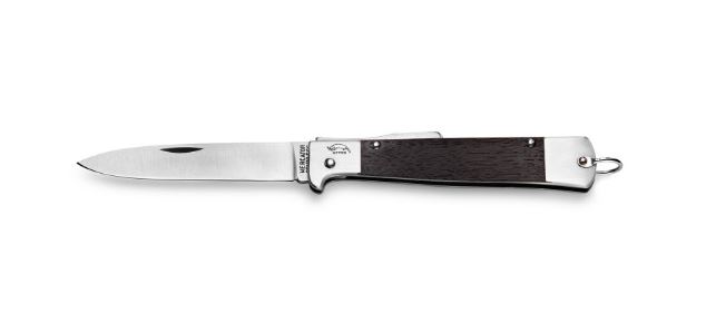 Otter-Messer Mercator Folding Knife, C75 Carbon, Smoked Oak, 10926RAU