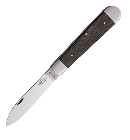 Otter-Messer Slipjoint Pocket Knife, Carbon Steel, Smoked Oak, 261RAU
