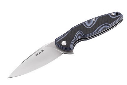 Ruike Fang Flipper Folding Knife, 14C28N Sandvik, G10 Light Blue, P105-K
