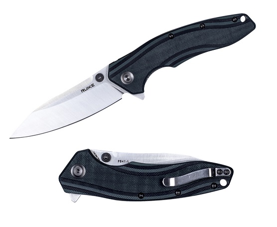 Ruike P841L Folding Knife - Green and Black G10