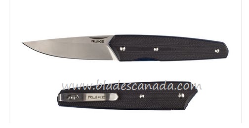Ruike P848-B Sleek EDC Folding Knife, 14C28N Sandvik, G10/Titanium