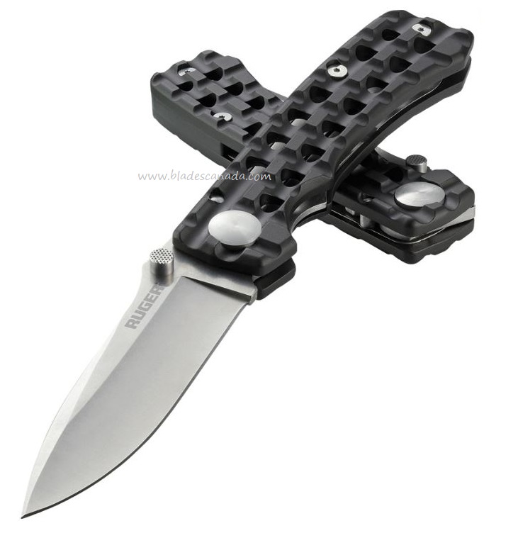 Ruger Go N Heavy Folding Knife, Steel Handle, R1801