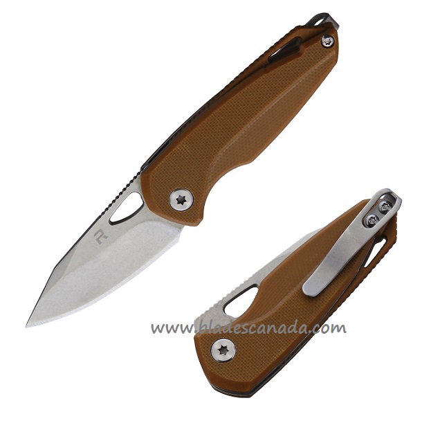 Revo Vipera Folding Knife, G10 Brown, REV005BRN