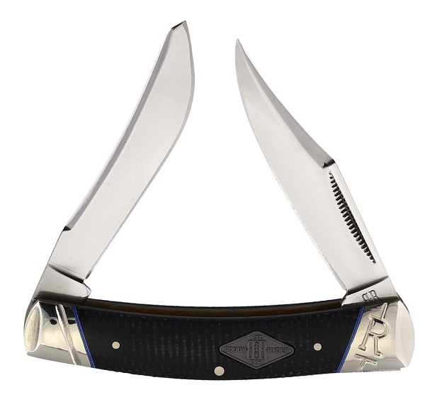 Rough Ryder Classic Carbon Moose Folding Knife, Micarta Black, RR2216