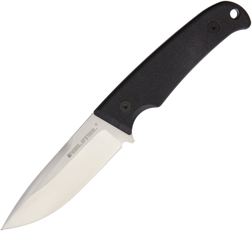 Real Steel Pointman Fixed Blade Knife, 14C28N Sandvik, G10 Black, 3741
