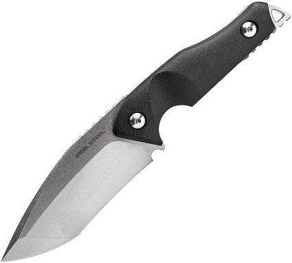 Real Steel Doppler Fixed Blade Knife, D2 Steel, G10 Red/Black, 3783