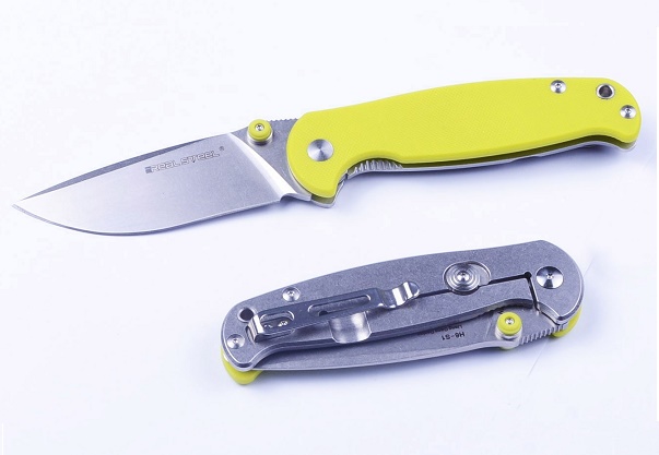 Real Steel H6-S1 Framelock Folding Knife, 14C28N, G10 Neon Green, 7775