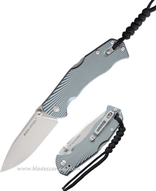 Real Steel H7 Folding Knife, Special Edition, 14C28N, Aluminum Grey, 7794 - Click Image to Close
