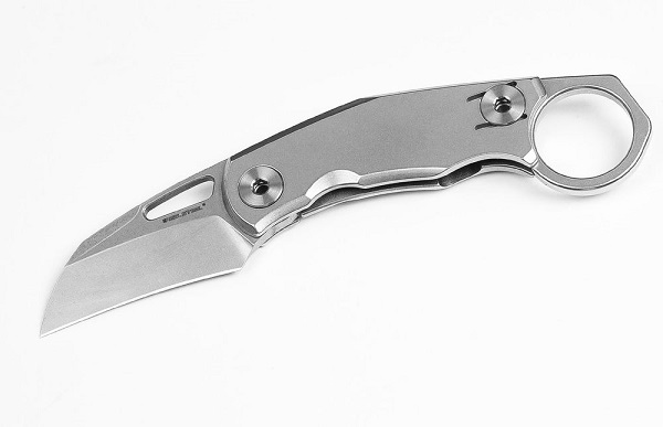 Real Steel Shade Karambit Framelock Folding Knife, D2 Steel, 7911