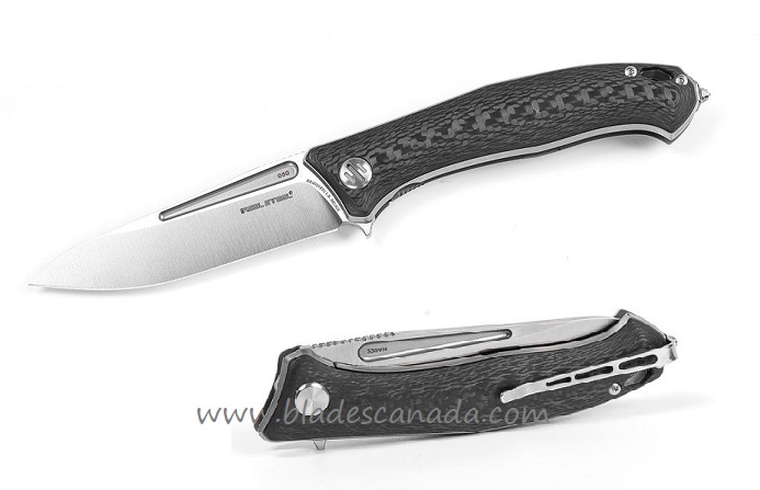 Real Steel Lynx Folding Knife, S35VN, Carbon Fiber, 9213