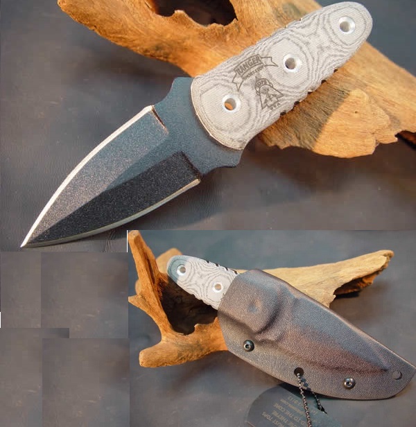 TOPS Ranger Short Stop Fixed Blade Knife, 1095 Carbon, Micarta, Kydex Sheath, TOPSRSS01