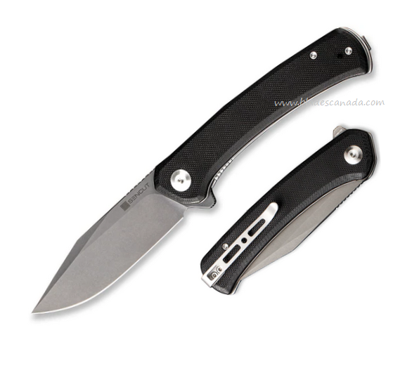 SENCUT Snap Flipper Folding Knife, Stonewash Blade, G10 Blade, SA05B