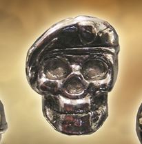 Spartan Blades Bead, Beret Skull - Click Image to Close