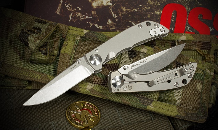 Spartan Blades Harsey Folding Knife, S45VN SW, Titanium Satin