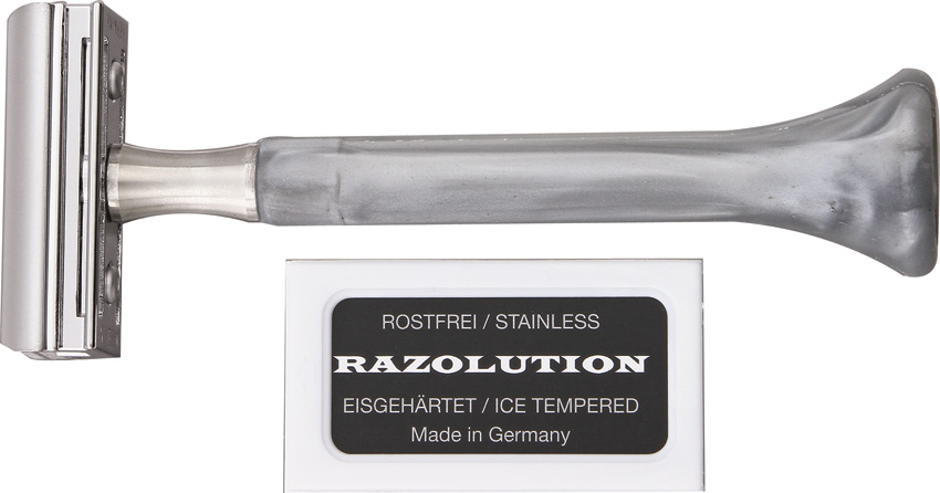 Razolution 85601 Double Edge Safety Razor - Rubber Handle
