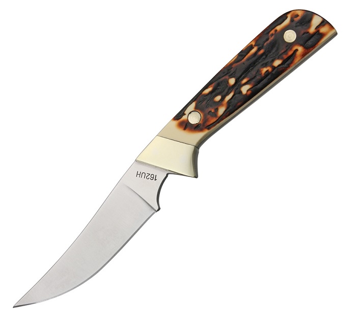 Schrade Uncle Henry Wolverine, Jigged Delrin Stag 162UH