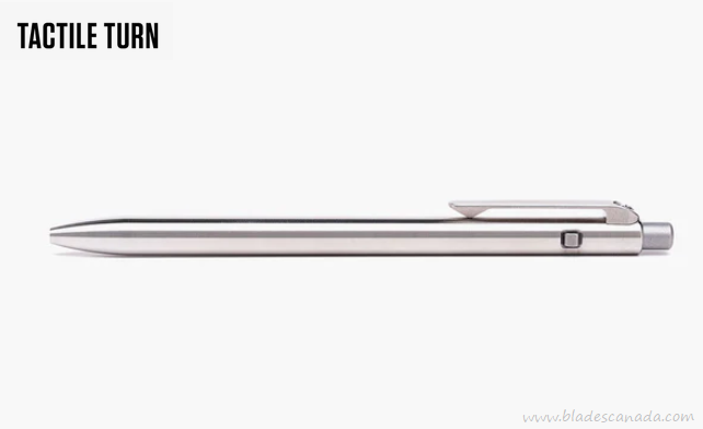Tactile Turn Side Click Slim Pen Standard, Titanium