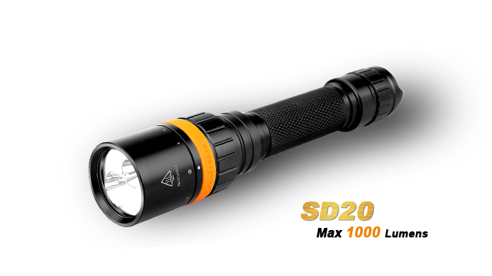Fenix SD20 Dive Light - 1000 Lumens