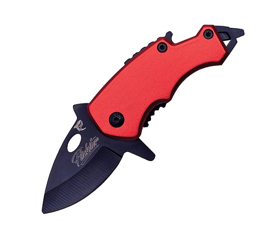 Shadow Cutlery SH2020RD Lil' Sharky Assisted Opening Folder - Red Aluminum