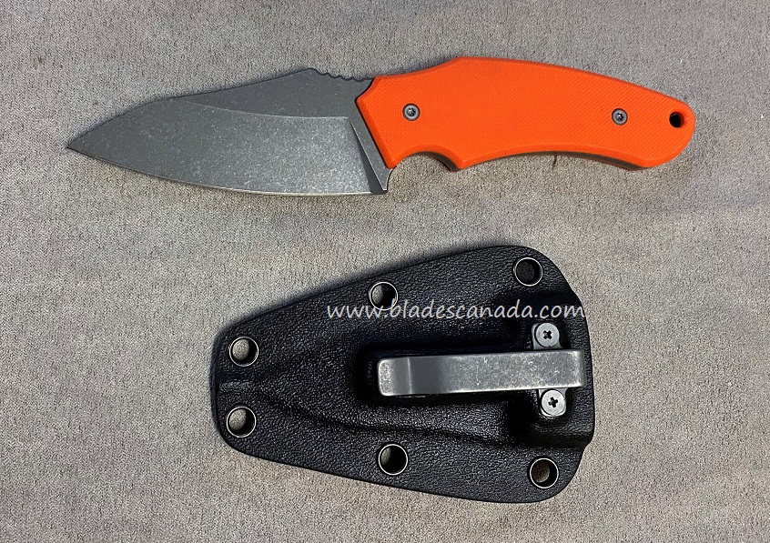 Hoback Shepherd Fixed Blade Knife, CPM 20CV SW, G10 Orange