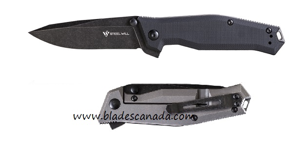 Steel Will Apostate Flipper Framelock Knife, S35VN Black, G10/Titanium, 1159