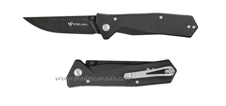 Steel Will Daitengu Folding Knife, D2 Black, G10 Black, F11-09