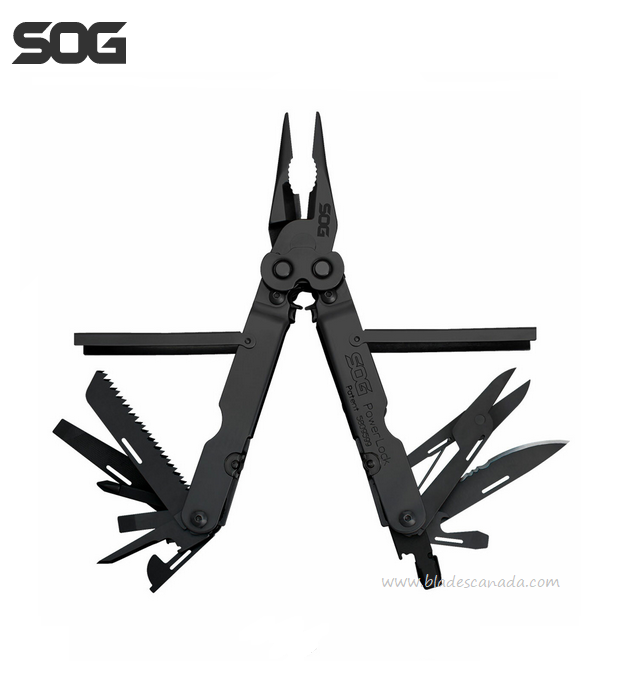 SOG Powerlock EOD Multi-Tool, Black, Nylon Pouch, B61N