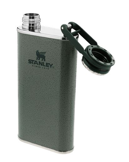 Stanley Classic Easy Fill Wide Mouth Flask 8oz- Hammertone Green