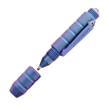 Stedemon EDC Tactical Mini Titanium Pen 01BLU -Blue