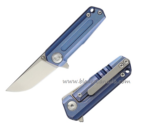 Vouking Knives T03BLU, M390 Titanium Framelock - Blue