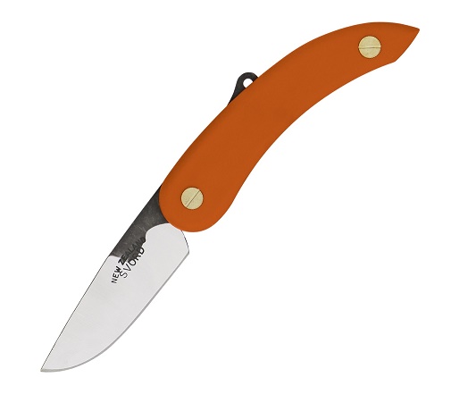 Svord Peasant Folding Knife, 3" Drop Point, Orange Handle, SV136