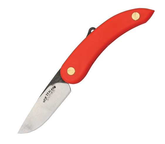 Svord Peasant Folding Knife, 3" Drop Point, Red Handle, SV139
