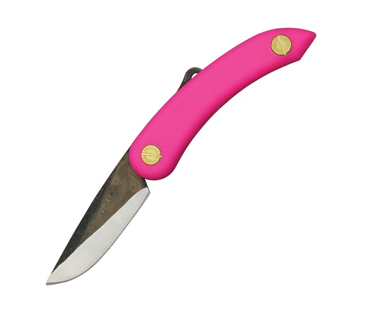 Svord Mini Peasant Folding Knife, 2.5" Drop Point, Pink Handle, SV148