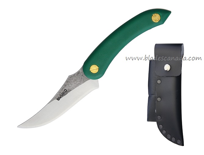Svord Amerikiwi Skinning Fixed Blade Knife, Dark Green, SVAMKIDG