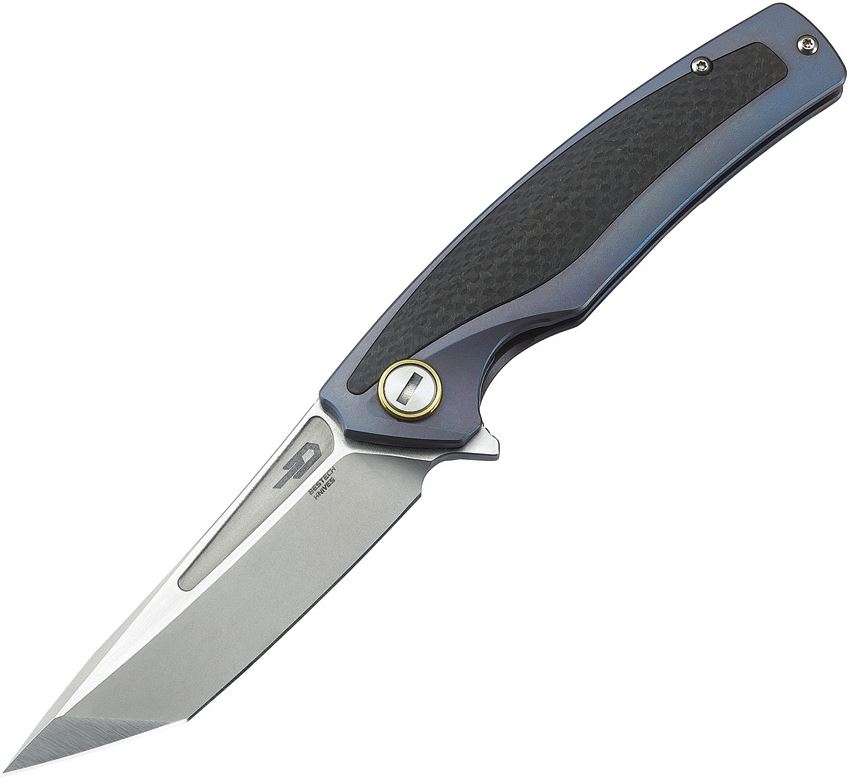 Bestech Predator Flipper Framelock Knife, S35VN, Titanium/CF, BT1706A