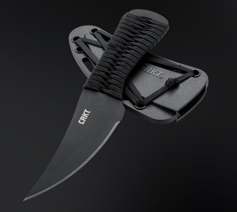CRKT Scrub Fixed Blade Knife, SK5 Steel, GFN Sheath, CRKT2712
