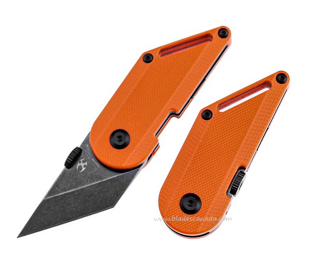 Kansept Dash Folding Knife, 154CM Black SW, G10 Orange, T3045A3