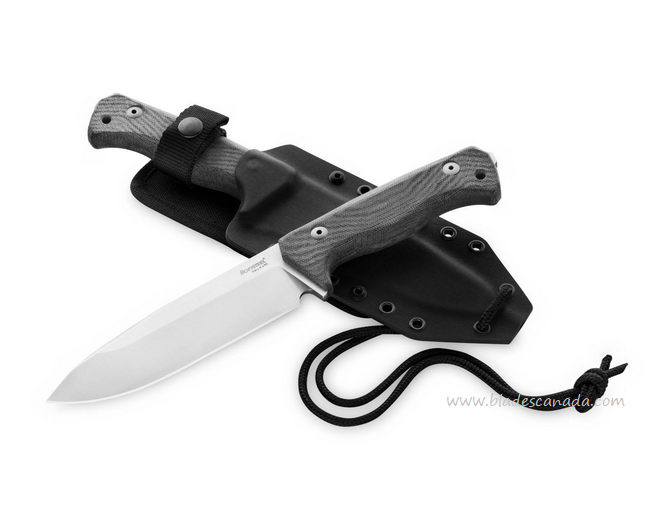 Lion Steel T6 CVB Fixed Blade Knife, Ltd Edition, K490 Satin, Micarta Black